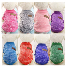 Load image into Gallery viewer, Warm Dog Clothes For Small Dogs Winter Soft Pet Dog Sweater Clothing For Dog Winter Clothes Classic Pet Outfit